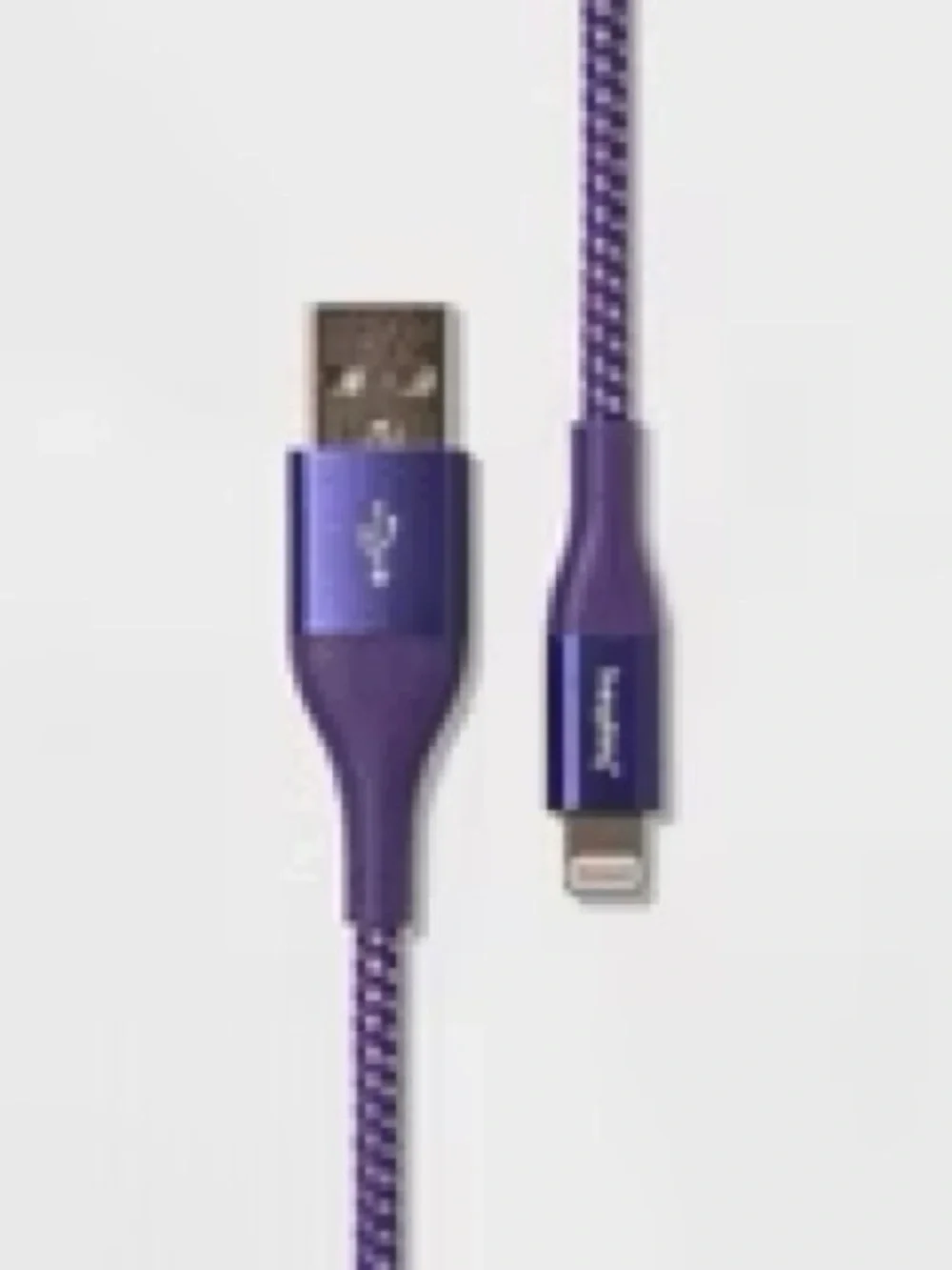 Purple Braided USB to Lightning Charging Cable - Compatible with Apple Devices